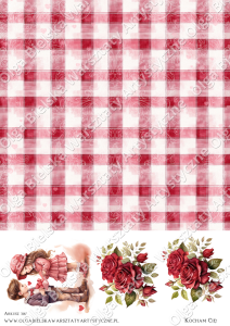 MATOWE grafiki arkusz A4 316 WALENTYNKI A4 grafiki do wycinania + papier 21x21