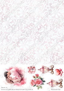 MATOWE grafiki arkusz A4 317 WALENTYNKI A4 grafiki do wycinania + papier 21x21