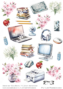 MATOWY arkusz A4 68 dla nauczyciela INFORMATYKA arkusz grafik 