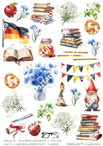 MATOWY arkusz A4 70 dla nauczyciela JĘZYK niemiecki arkusz grafik