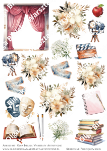 MATOWY arkusz A4 85 dla nauczyciela AKTORSTWA arkusz grafik