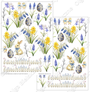 MATOWE grafiki arkusz pop up dwustronny wiosenny ogród 362 A4 grafiki do wycinania