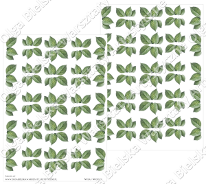 MATOWY Arkusz 437 listki potrójne A4 dodatki dwustronne Olga Bielska Warsztaty Artystyczne