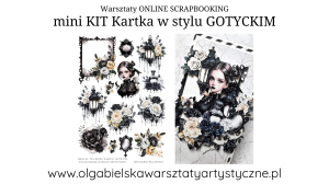 miniKIT Kartka w stylu GOTYCKIM gotyk darmowe warsztaty 465