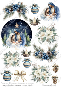 MATOWE grafiki arkusz A4 501 BN2025 stajenka DL do wycinania