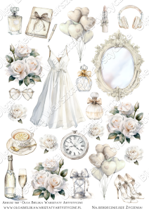 SATYNOWY grafiki arkusz  A4 568 urodziny kobieta DZIEŃ KOBIET grafiki do wycinania