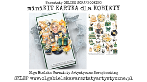 mini KIT Kartka dla KOBIET darmowe warsztaty z arkusza 566