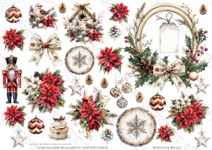 Arkusz A3 604 Magia Świąt arkusz papier dwustronny świąteczne scrapowanie 2025