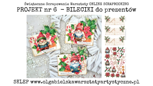 PROJEKT 6 - MiniKIT bileciki do prezentów 3 szt. - 596, 597 świąteczne scrapowanie 2025