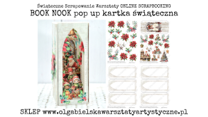 MINI KIT Book Nook pop up KARTKA ŚWIATECZNA