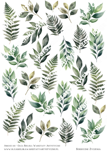 Kalka arkusz A4 100 LISTKI01 A4 do wycinania