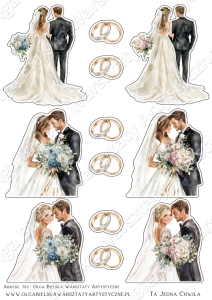 MATOWY arkusz A4 763 kolekcja Ta Jedna Chwila - pary ślubne