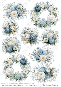 MATOWY arkusz A4 757 kolekcja Ta Jedna Chwila NIEBIESKI