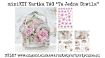 miniKIT kartka TAG Ta Jedna Chwila RÓŻOWY