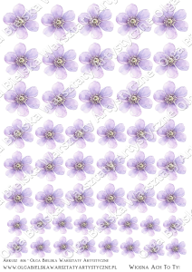 Kalka arkusz A4 806 KWIATY KIT wiosenne scrapowanie 2026