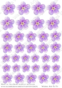 Kalka arkusz A4 813 KWIATY wiosenne 