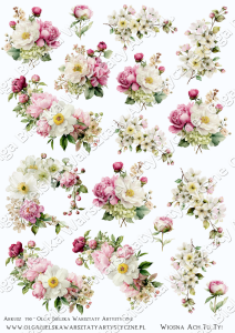 SATYNOWY grafiki arkusz 907 A4 KIT wiosenne scrapowanie 2026