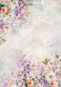 MATOWY arkusz 894 bazowy A4 KIT wiosenne scrapowanie 2026