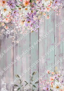 MATOWY arkusz 896 bazowy A4 KIT wiosenne scrapowanie 2026