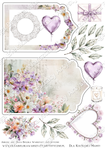 SATYNOWY grafiki arkusz 846 A4 KIT wiosenne scrapowanie 2026