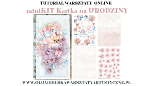 mini KIT Kartka DL URODZINY darmowe warsztaty 908 b390 b403