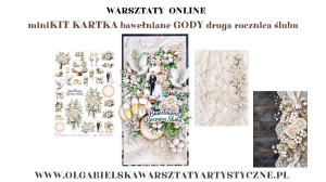 mini KIT ślubna DL BAWEŁNIANE GODY druga rocznica ślubu 1006 1008 1010