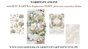 mini KIT ślubna DL PAPIEROWE GODY pierwsza rocznica ślubu 1000 1001 1002