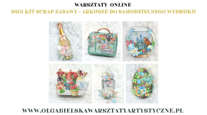 DIGI KIT arkusze cyfrowe - SCRAP ZABAWY - 6 projektów 3D