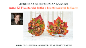 mini KIT karteczki z kasztanowymi ludkami Jesienna Niespodzianka 1092 1093