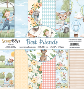 Zestaw papierów BEST FRIENDS 30,5X30,5 cm ScrapBoys