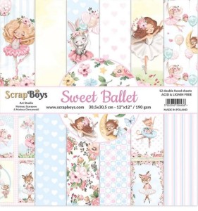 Zestaw papierów SWEET BALLET 30,5X30,5 cm ScrapBoys