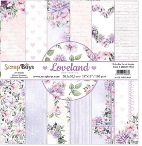 Zestaw papierów LOVELAND 30,5X30,5 cm ScrapBoys