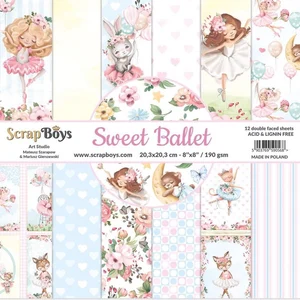 Zestaw papierów SWEET BALLET 20,3x20,3 cm ScrapBoys