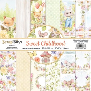 Zestaw papierów Sweet Childhood 20,3x20,3 cm ScrapBoys