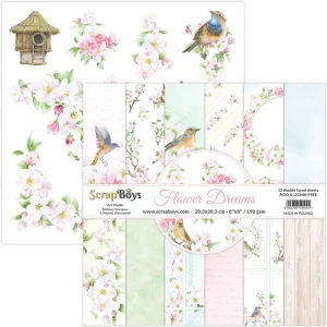 Zestaw papierów Flower Dreams 20,3x20,3 cm ScrapBoys