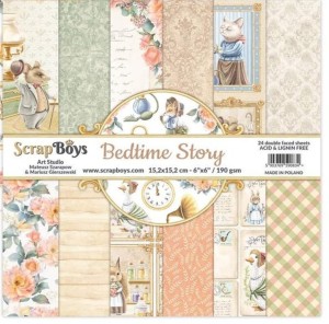 Zestaw papierów Bedtime Story 15,2x15,2 cm Scrap Boys