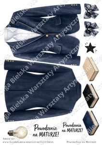 MATOWE grafiki arkusz A4 685 SCRAP Zabawy cz.4 kartka 3D Powodzenia na MATURZE dziewczyna grafiki do wycinania 2/3