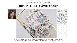 mini KIT Kartka PERŁOWE GODY darmowe warsztaty