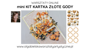 mini KIT Kartka ZŁOTE GODY darmowe warsztaty